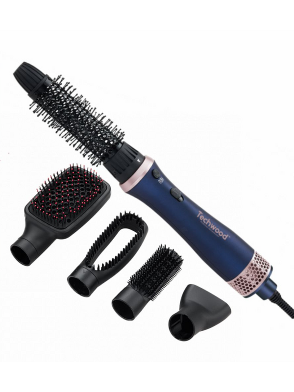 Escova Alisadora de Cabelo C/5 Acessórios 600-700W Techwood
