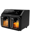 Fritadeira Air Fryer Berlim Duplo Cesto 9L 2200W (Preto/Inox) SILVER
