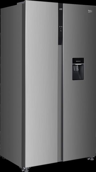 Side by Side com dispensador de água Inox BEKO