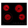 Pack Placa Vitrocerâmica 4 zonas e Forno Preto JOCEL