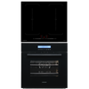 Pack Placa Indução Flex e Forno Digital Preto JOCEL