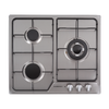 Placa de Encastre a Gás Inox 3 queimadores JOCEL