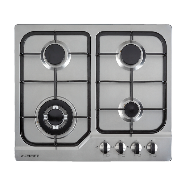 Placa de Encastre a Gás Inox 4 queimadores JOCEL