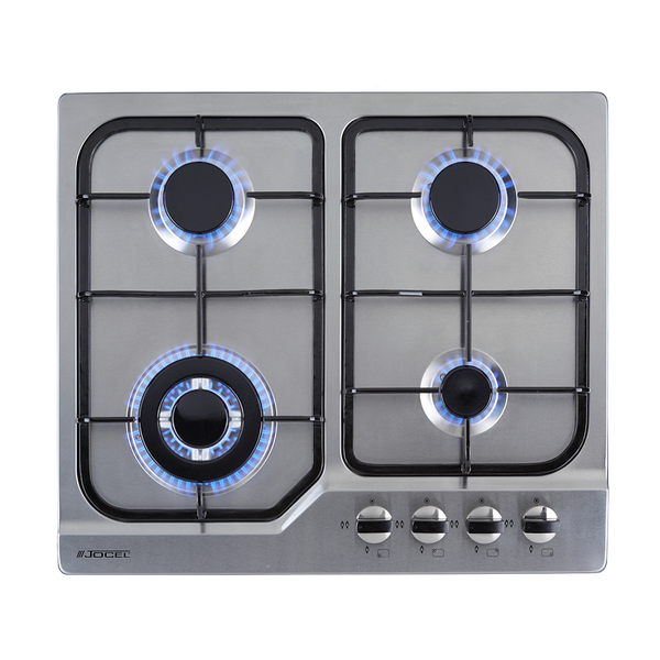 Placa de Encastre a Gás Inox 4 queimadores JOCEL