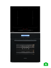 Pack Placa Indução Flex e Forno Digital Preto JOCEL