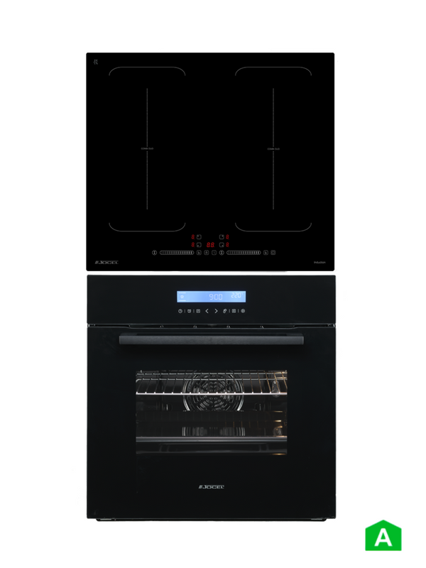 Pack Placa Indução Flex e Forno Digital Preto JOCEL