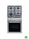 Pack Placa a Gás 4 discos e Forno Elétrico Inox JOCEL