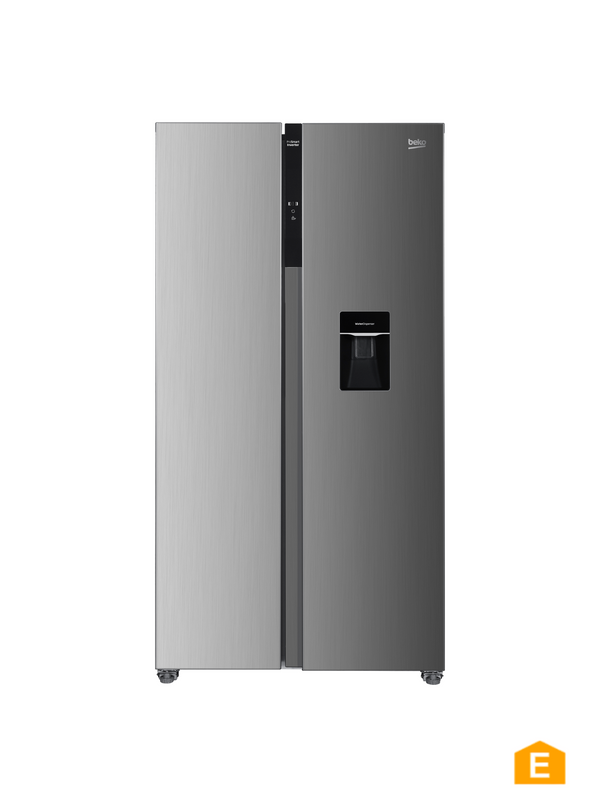 Side by Side com dispensador de água Inox BEKO