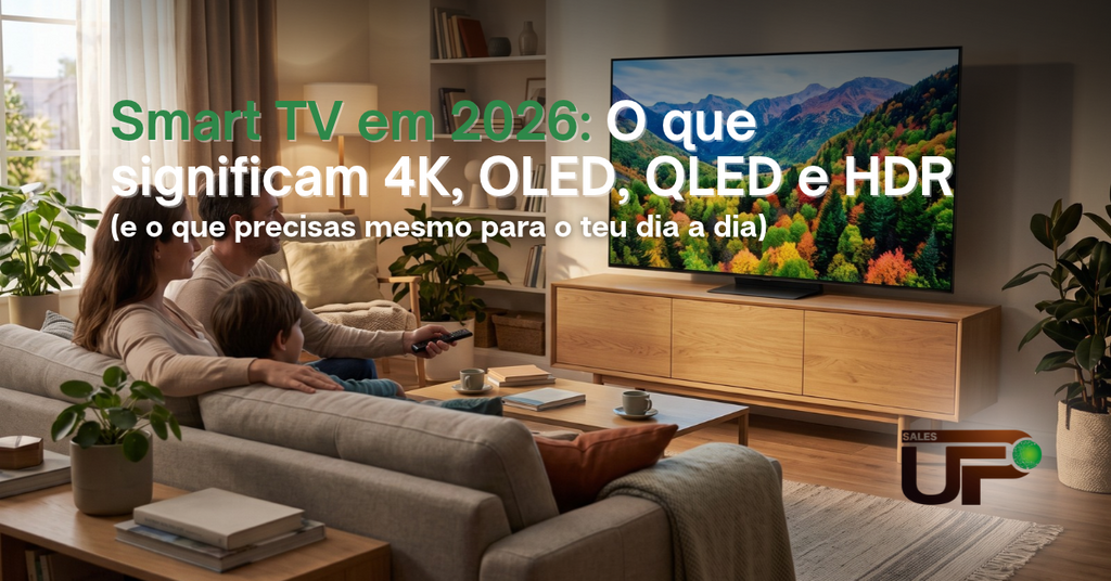 Smart TV em 2026: O que significam 4K, OLED, QLED e HDR (e o que precisas mesmo para o teu dia a dia)