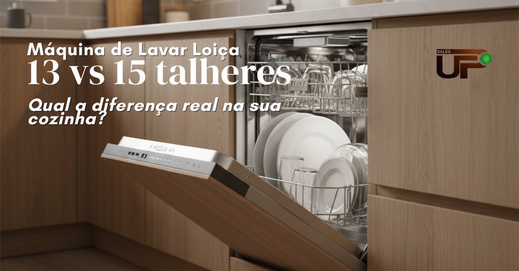 Máquinas de lavar loiça: 13 talheres vs. 15 talheres, qual a diferença real?