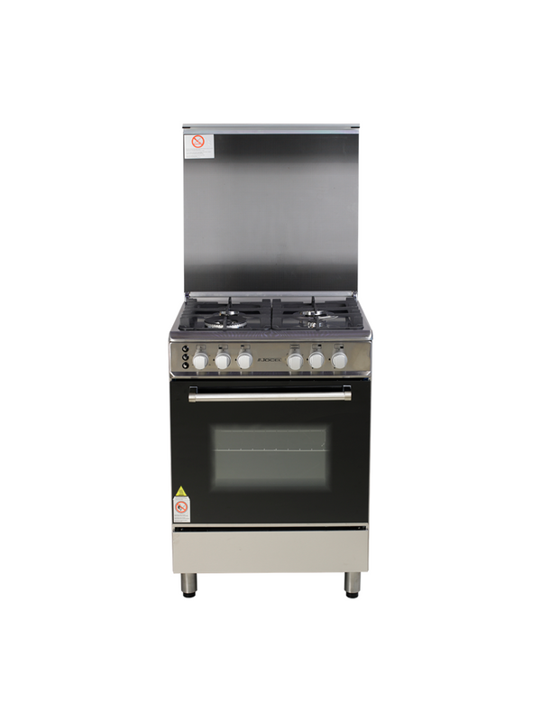 Fogão a Gás Inox/Preto 4 Queimadores JOCEL