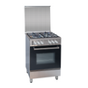 Fogão a Gás Inox/Preto 4 Queimadores JOCEL
