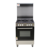 Fogão a Gás Inox/Preto 4 Queimadores JOCEL